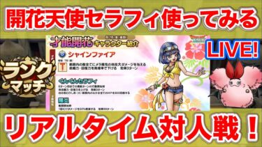 【ドラクエタクト】開花浜辺の天使セラフィ初実戦！【リアルタイム対人戦】