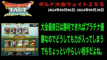 【ドラクエタクト】ギルド大会 2024年09月06日-2024年09月30日 プラチナ第３試合