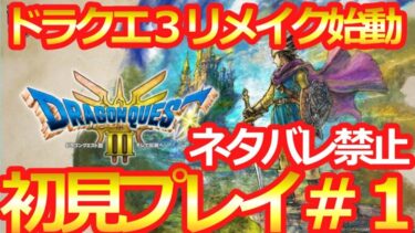 【ドラクエ３リメイク】初見プレイでやっていく【ネタバレ禁止】＃１