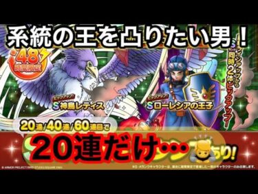 WPU第６弾魂の20連‼️何とか6,000ジェムかき集めた男の系統の王チャレンジ‼️泣いても笑っても20連‼️/《DQT》